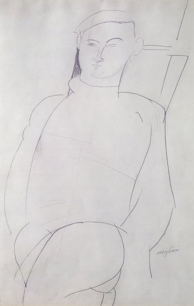 Jacques Lipchitz (1891-1973) ca. 1917 von Amedeo Modigliani